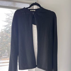 Djerf Avenue button up cardigan black medium